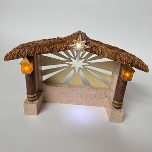 Hawthorne Village The Blessed Creche Illuminating Musical Nativity Accessory